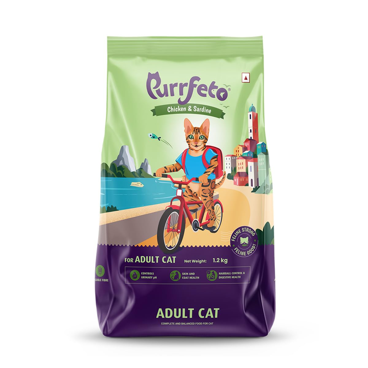 Purrfeto Adult Dry Cat Food | Chicken & Sardine | 1.2 kg |40